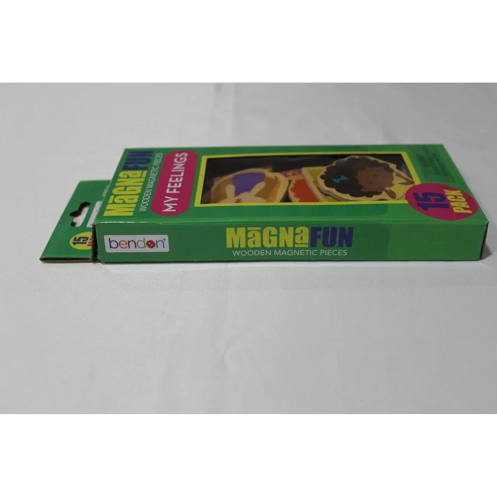 Bendon MagnaFun My Feelings Wooden Magnetic Pieces 15 Pack Kids Educational Toy